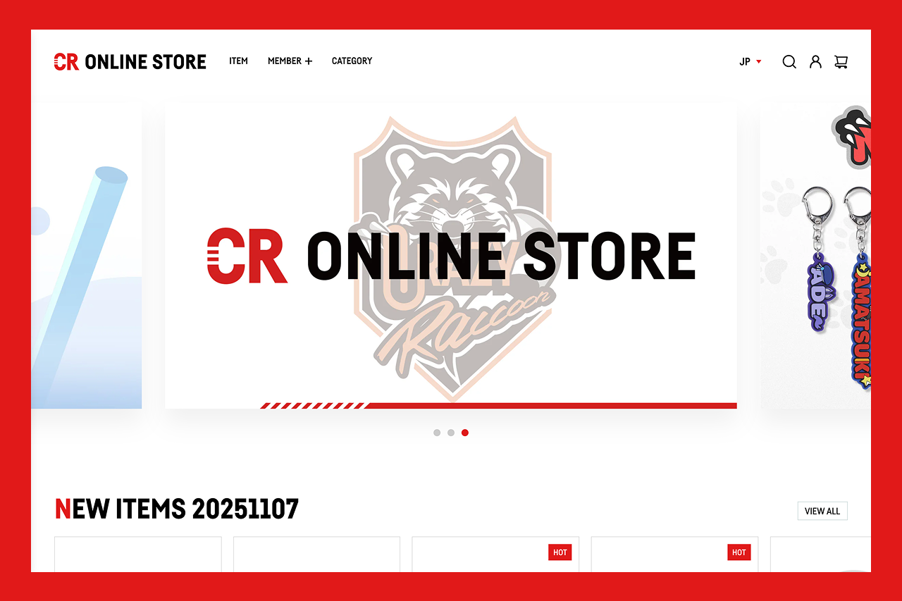 Crazy Raccoon 公式オンラインストアのサムネイル