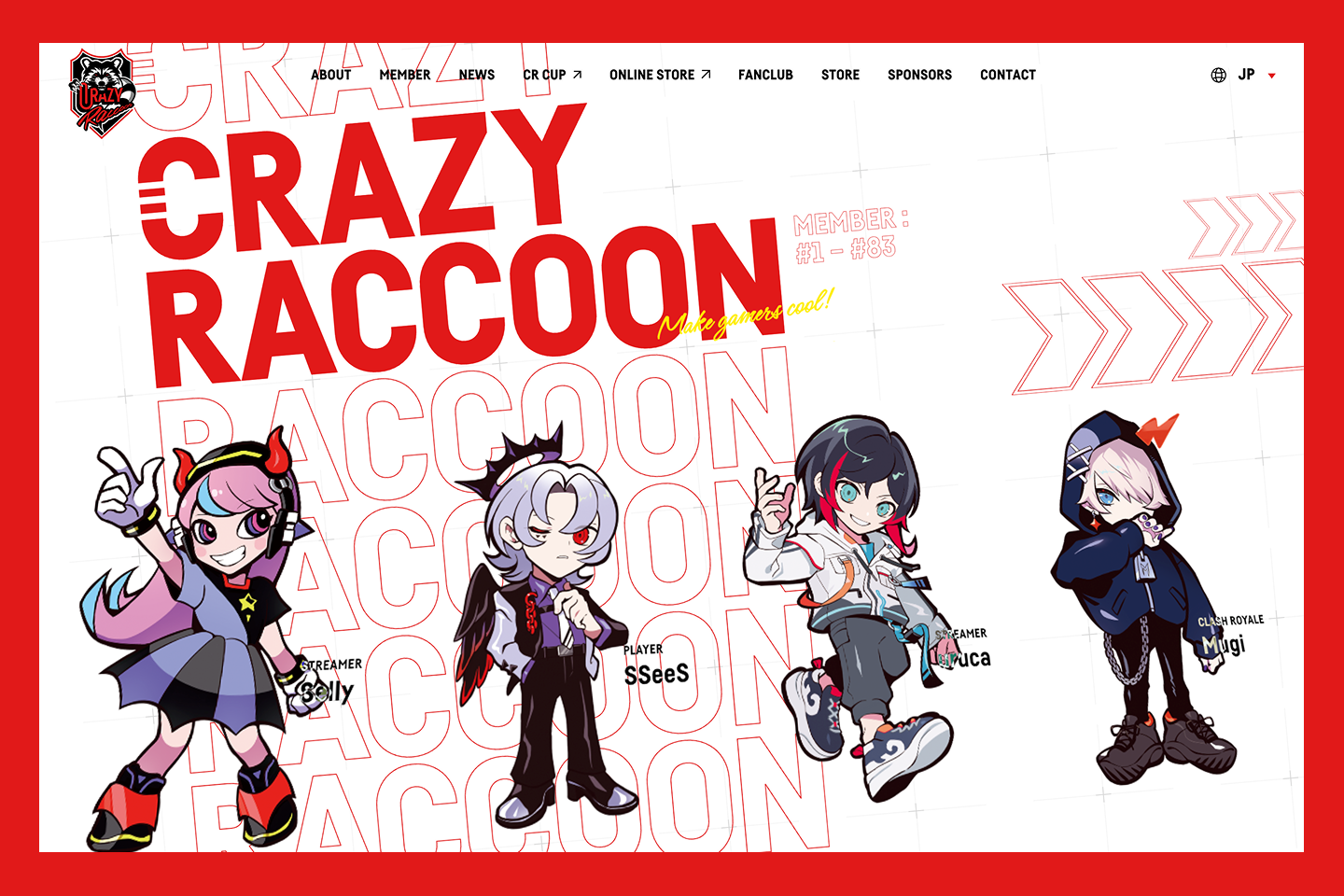 Crazy Raccoon 公式サイトのサムネイル