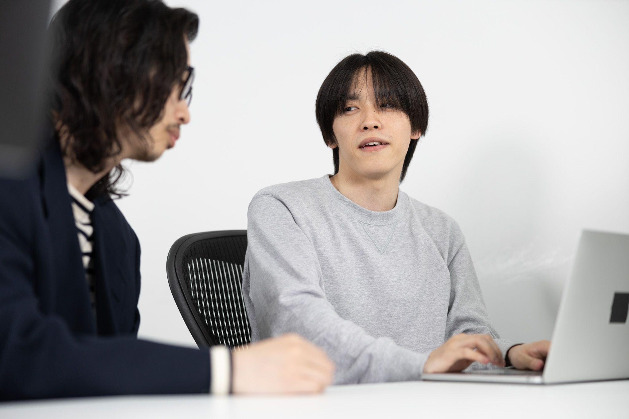 技術相談している様子