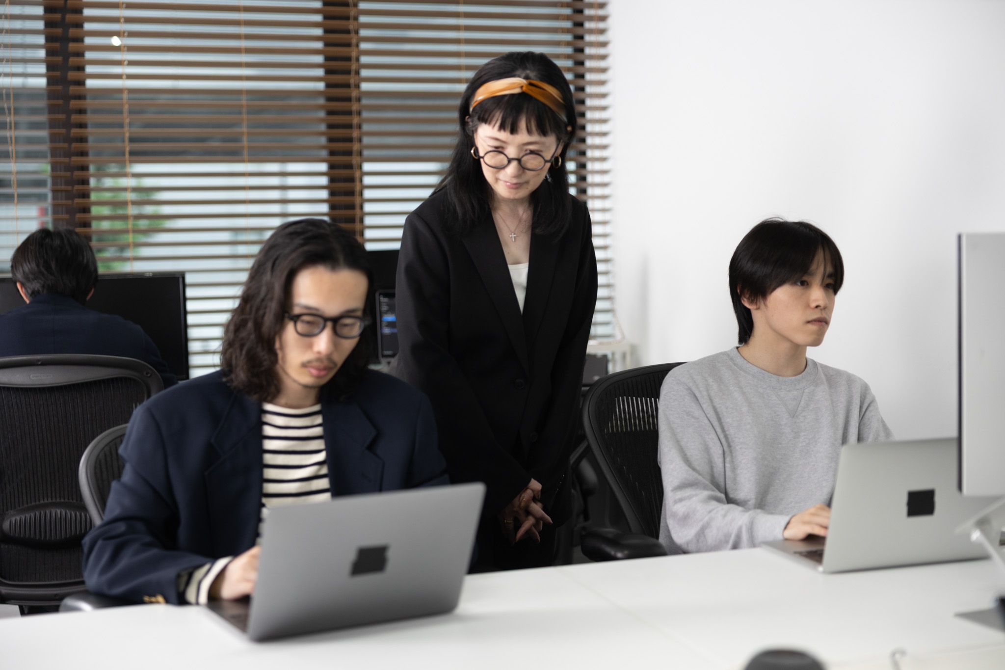 コーディングしている様子